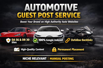 publish car motorcycle ev guest post on high da auto blogs