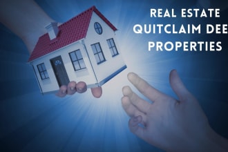 provide real estate quitclaim deed properties list in USA