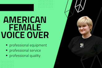 record an american female voice over
