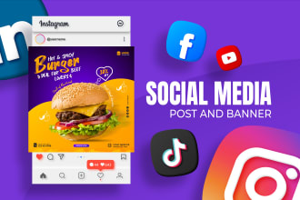 do eye catchy social media post and banner design