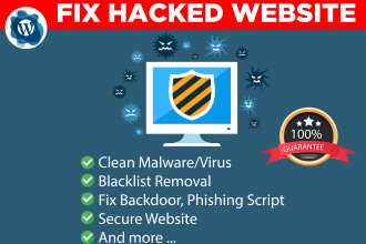 remove malware virus from a hacked wordpress website