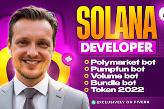 be blockchain developer for polymarket bot, open claw, clawd bot, pumpfun bot