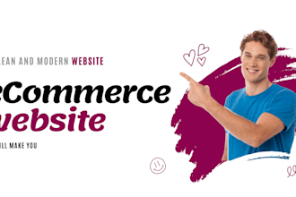 create a clean and modern ecommerce website