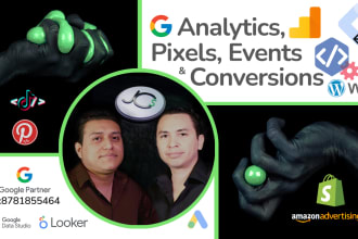 set up your google analytics, tag manager and conversions