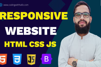 create responsive html landing page PSD figma to HTML CSS