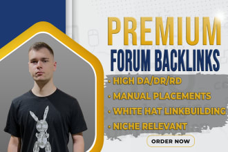 create premium forum backlinks in your niche