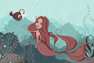 create a custom digital illustration for you