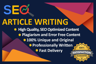 write 40 SEO friendly  articles for google adsense approval and website ranking