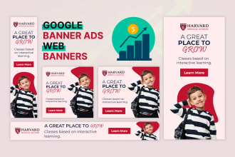 design fresh and unique google banner ads