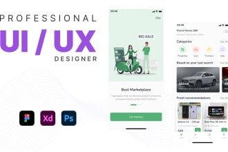 ui ux design, mobile app ui ux design, web page ui ux design