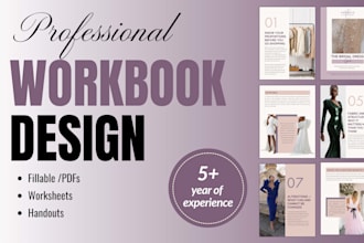 design fillable pdf, handouts and presentation to workbook