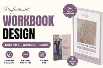 design canva workbook, fillable PDF, worksheet, handout