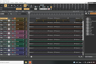 compose a backing track arrangement and transcription