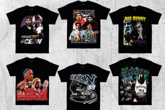 make crazy bootleg rap tee design for you