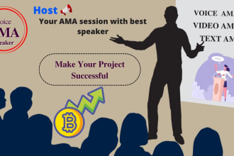 host voice ama session for any crypto nft project