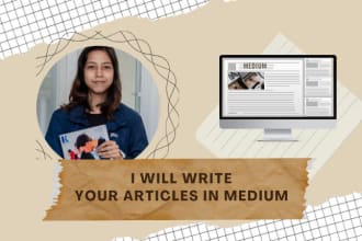 write engaging articles for your brand on medium and blog