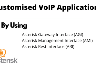 make custom voip apps with agi ami ari with rest API and db integration