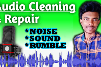 edit, cleanup, remove noise and fix your audio files