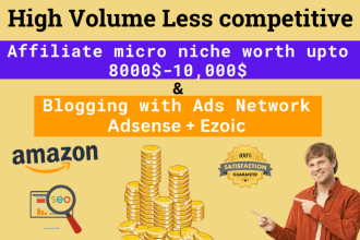 give you a profitable amazon affiliate and blogging niche