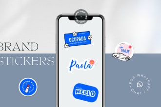 create brand stickers for your whatsapp business