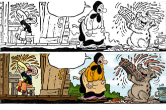 color comicstrips and comic pages