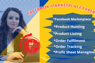 be your virtual assistant for facebook marketplace and shops