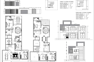 convert  pdf or sketch to autocad, cad, dwg or revit