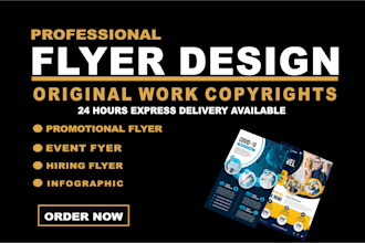 make custom professional business flyer or brochure design