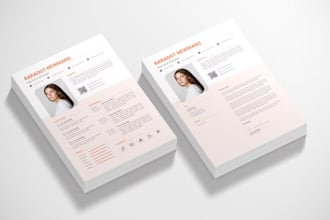 perform professional resume design and cv design or resume writing