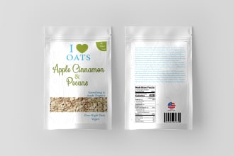 food pouch packaging and labels design