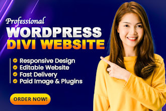 responsive wordpress website by divi theme
