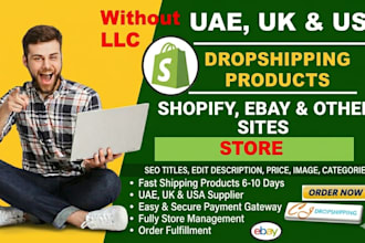 add upload winning drop shipping products to shopify store