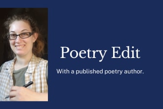 edit your poem for clarity, grammar, and flow