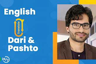 transalte english to pashto and dari, farsi
