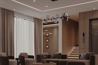 design and render your modern home interior in 3d