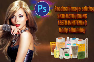photoshop product image editing portrait retouching body slim skin retouching