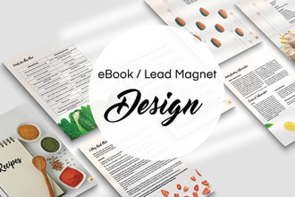 do ebook formatting and lead magnet pdf layout design