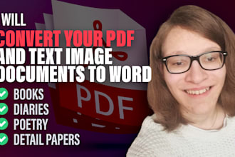 convert your PDF and text image documents to word
