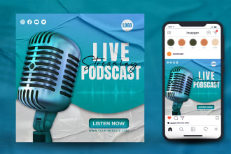 design a creative podcast cover art