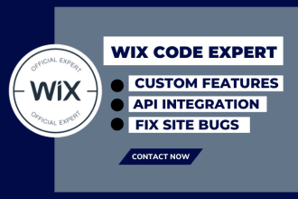 write wix code, add velo features and fix your site bugs