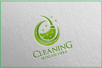 make a creative cleaning logo design