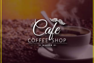 create a amazing coffee shop logo design