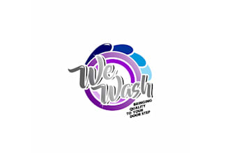 design funky modern logo for mobile car wash