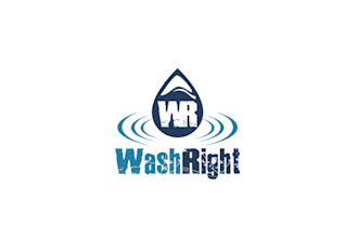 design a visually impactful logo for wash right