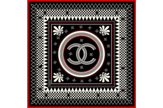 create scarf bandana shawl pattern design