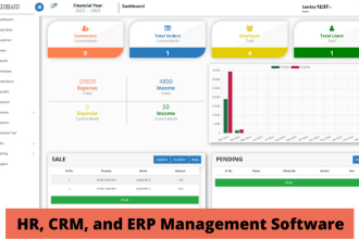 make custom portal, hrm, CRM, erp, and management software