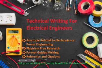 assist in technical and research reports of electrical power system engineering
