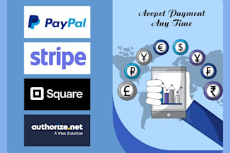 integrate stripe paypal sumup and other payment gateways into your website
