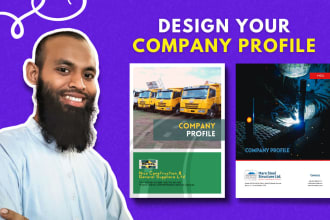 design  your real estate company profile, business brochure, annual reports, pdf