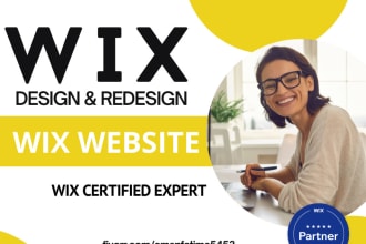 design or redesign wix ecommerce website and landing page